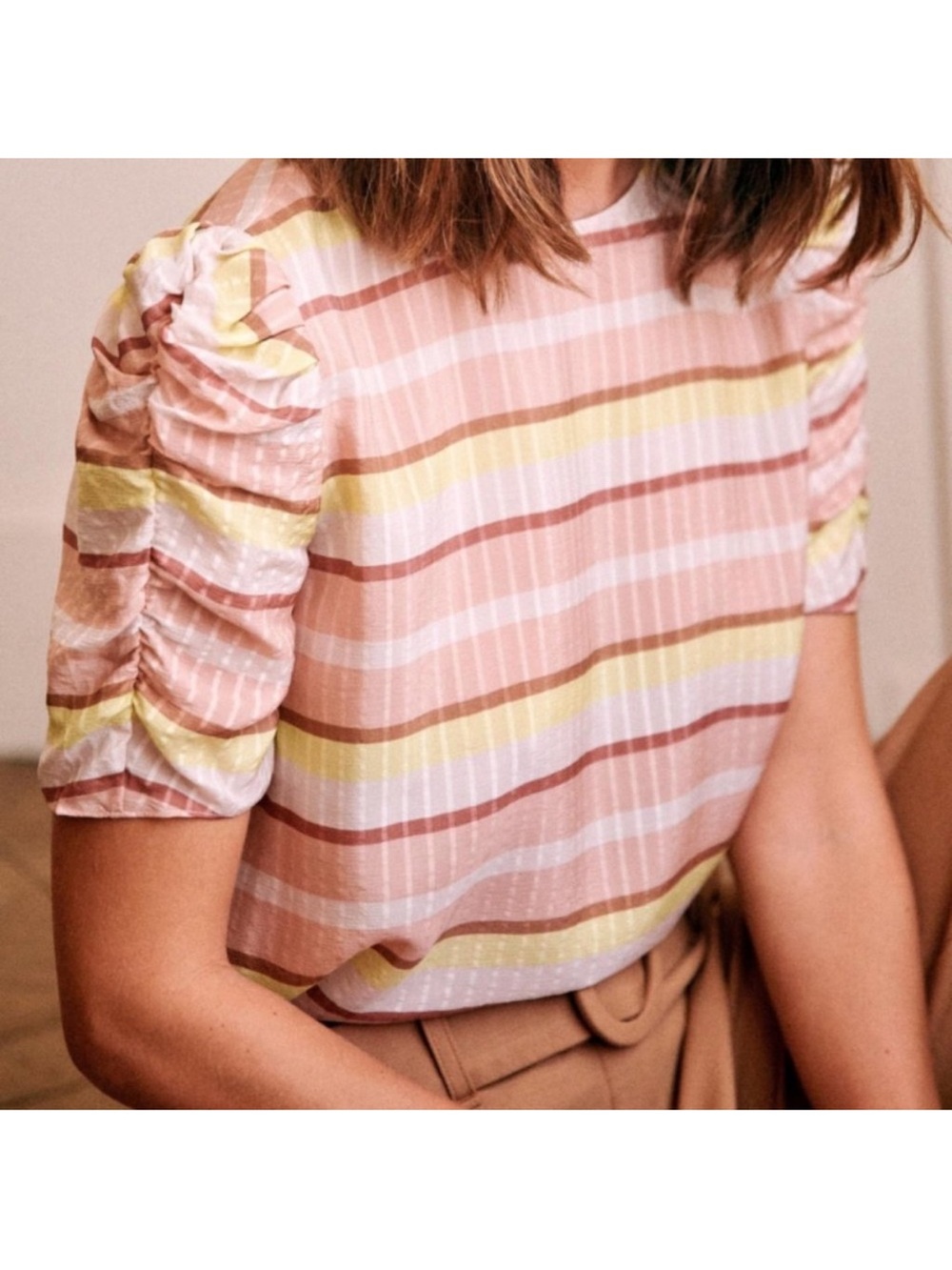 Sezane Coralie Silk Blouse